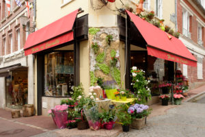 Florist in Trouville-sur-Mer, Calvados, Basse-Normandie, English Channel, France Florist in Trouville-sur-Mer, Calvados, Basse-Normandie, English Channel, France